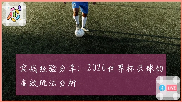 实战经验分享：2026世界杯买球的高效玩法分析