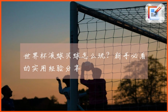 世界杯滚球买球怎么玩？新手必看的实用经验分享